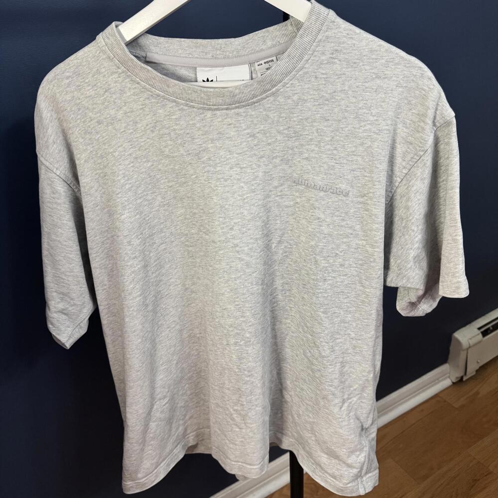 Adidas, Unisex PW Pharrell Williams Humanrace Basic Tee Light Grey, Large